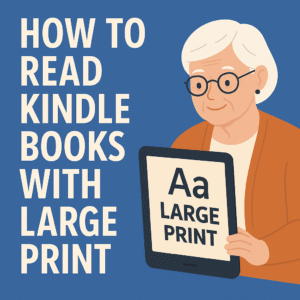 how to read kindle books with large print guide