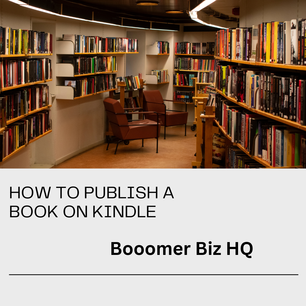 how to publish a book on kindle